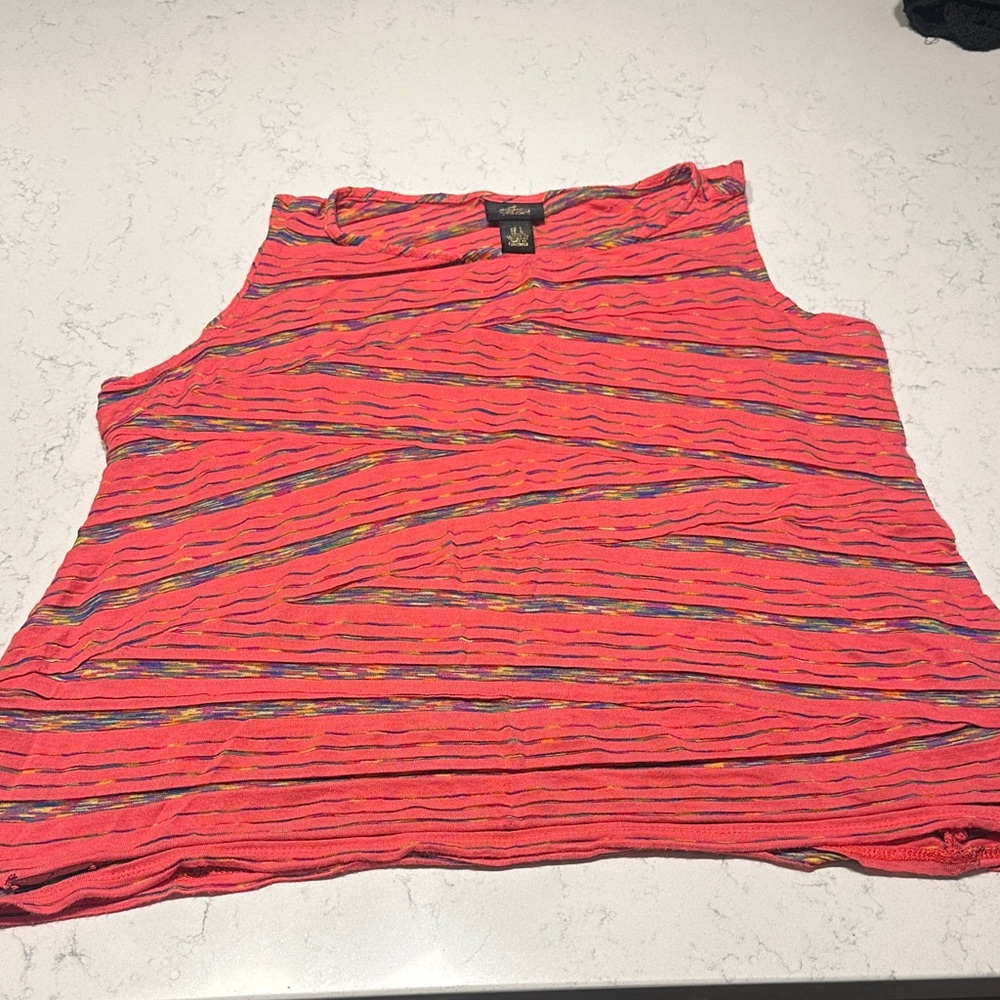 Chico's Multicolor Textured Tank Top